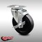 Service Caster 5 Inch SS Soft Rubber Swivel Top Plate Caster with Brake SCC-SS20S514-SRS-TLB - alternate 1
